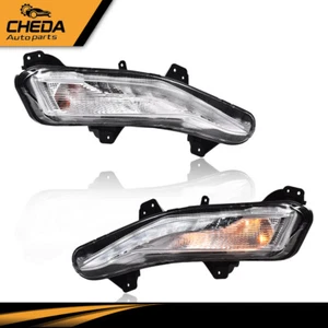 Pair Fit For 2019-23 Chevy Malibu Bumper Turn Signal Lights W/LED DRL Fog Lamps - Picture 1 of 9