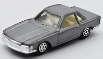 Yatming 1011 Mercedes Benz 350 SL gray. Vintage. Hong Kong. DieCast. 1/64 - Image 1 of 4