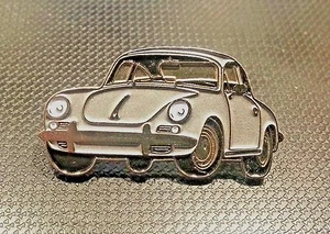 Porsche Pin 356 silber lackiert 33x18mm - Picture 1 of 1