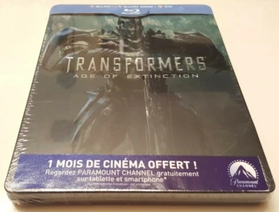 Transformers 4: Age of Extinction Debossed STEELBOOK (Blu-ray, France) RARE! OOP Foto 1 de 4