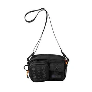 PEANUTS × OUTDOOR PRODUCTS shoulder bag and cosmetic pouch Black Japan New - Picture 1 of 8