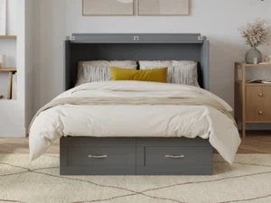 Greeson Murphy Bed Chest with 6" Mattress, Storage Drawer & Built-In Charger - Picture 1 of 12
