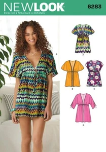 Mini abito nuovo look 6283 Ms ~ tunica~cover-up con varianti manica taglia 8-20 - Foto 1 di 3