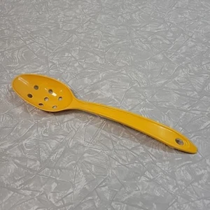VTG Hutzler Nylon Slotted SPOON 700P Yellow Orange 11" LOPOL Mid Century Modern - Picture 1 of 4