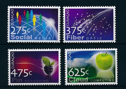 [CU039] Curacao 2011 Technology Social Media Apple MNH Cover