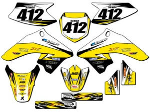 All Years DRZ 50|70 VELOCITY Yellow Senge Graphics Kit Compatible with Suzuki - Imagen 1 de 10