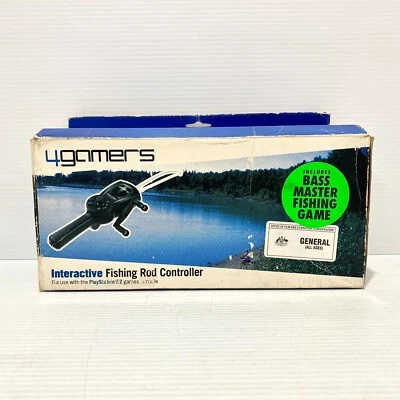 4Gamers Interactive Fishing Rod Controller For PS2 + Box - Tested - Free Postage - Image 1 of 4