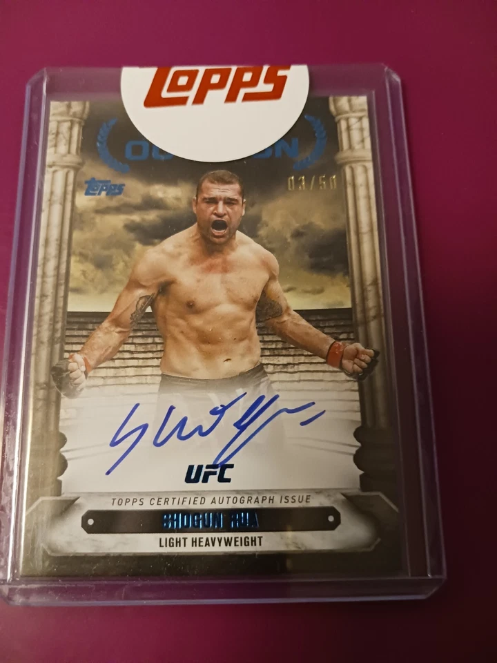 2014 Topps UFC Knockout BLUE AUTO Pillars of the Octagon Shogun Rua #03/50 MMA - Image 1 of 1