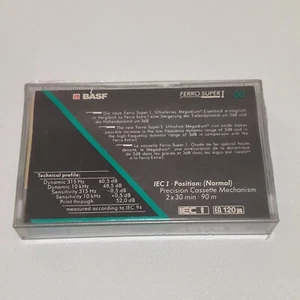 BASF FERRO SUPER 1 60 Blank cassette iec 1 brand new - made in indonesia - Picture 1 of 8