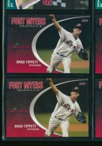 Lot (2) 2010 Choice #18 Brad Tippett Fort Myers Miracle (CA31) SWSW6 