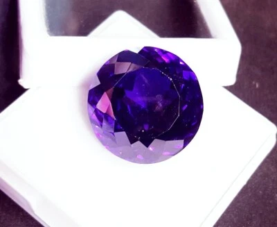 Purple Zircon Round Shape 72.00 Ct Certified Loose Gemstone With Free Gift - Image 1 of 4
