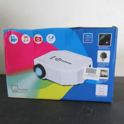 UNIC UC30 Mini LED projector - Tabletop USB, HDMI & VGA inputs Missing remote n - Image 1 of 4