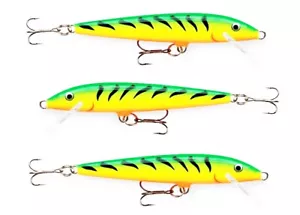 3 Rapala Original Floating F09 FT Trout Salmon Pike Bass Perch Sea Lures - Picture 1 of 2