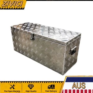 800x450x350mm Full Aluminium Toolbox Top Open Rectangular UTE TRUCK TRAILER - Picture 1 of 7