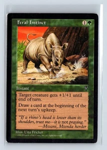 (3x) FERAL INSTINCT – MTG Magic the Gathering Card – Visions – Common - Picture 1 of 6