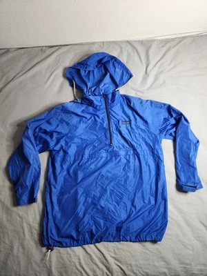 Vintage 90s Patagonia Anorak Windbreaker Jacket Mens Sz XL Blue Lightweight NEW - Image 1 of 4