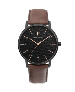 PIERRE LANNIER Men Analog Quartz Casual Watch Classic Dress Black Dial Waterproo - Picture 1 of 7