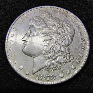 1878 Morgan Silver Dollar $1 - 8 Tail Feather - Philadelphia Mint - XF- AU Cond. - Picture 1 of 20