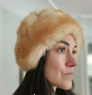 Toscana Cordero Piel de Oveja Piel de Oveja Cuero Cálido Invierno Sombrero Gorro Foto 1 de 4