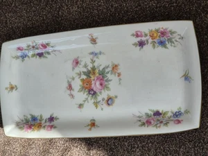 Minton Bone China Sandwich plate "Marlow", Approx 28.5cm x 14cm - Picture 1 of 14