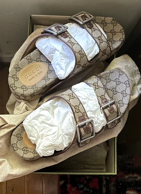 GUCCI SANDALIAS LAVAREDO ANCHO ANCHO AJUSTABLE DOS CORREAS HOMBRE 9 Foto 1 de 4