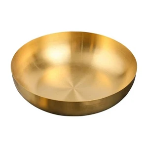 9.4" Stainless Steel Mixing Bowls - 75oz Gold Serving Bowl, Large Metal Decor... - Picture 1 of 9