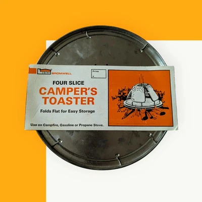 NOS BROMWELL 4 Slice Camper's Toaster CAMPING Cooking Device Outdoor Campfire  - Image 1 of 4