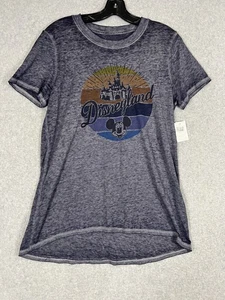Disney Parks WALT DISNEYLAND Retro 70s Logo Women's T-Shirt Size SMALL - NWT - Picture 1 of 7