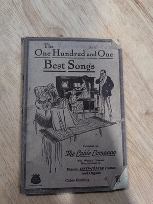 1910's Cable Company 101 Best Antique Songs Book Piano Compilation 17th Edition - Image 1 of 2