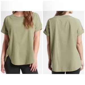 Athleta Zephyr Tee 2.0 Oliv Top Größe M - Bild 1 von 7