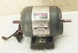 Vtg Craftsman capacitor motor 3/4hp 3450rpm dual 5/8" shaft 115V 115.7534 - Picture 1 of 15