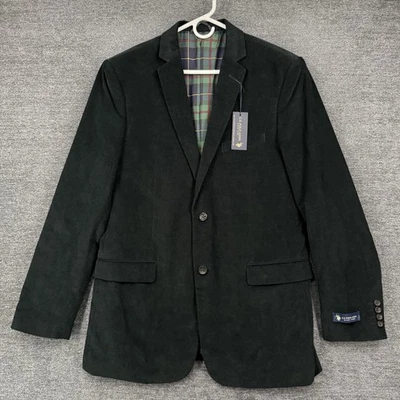 Blazer US Polo Assn para Hombres 42L Pana Abrigo Deportivo Negro Pecho Único Foto 1 de 4