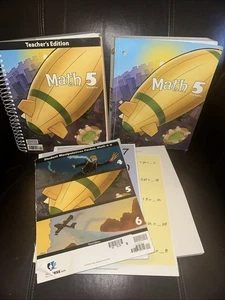 Math 5 Teacher's Edition ~ BJU Press Bob Jones ~ with CD ~ 3rd Ed - extras! - Picture 1 of 4