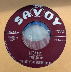 BLUES Little Sylvia Little Boy / How Long Must I Be Blue Savoy 816 1951 VG+ - Picture 1 of 2