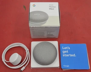 Google Home Mini Smart Speaker Model H0A Gray White Orange-**GREAT CONDITION** - Picture 1 of 11