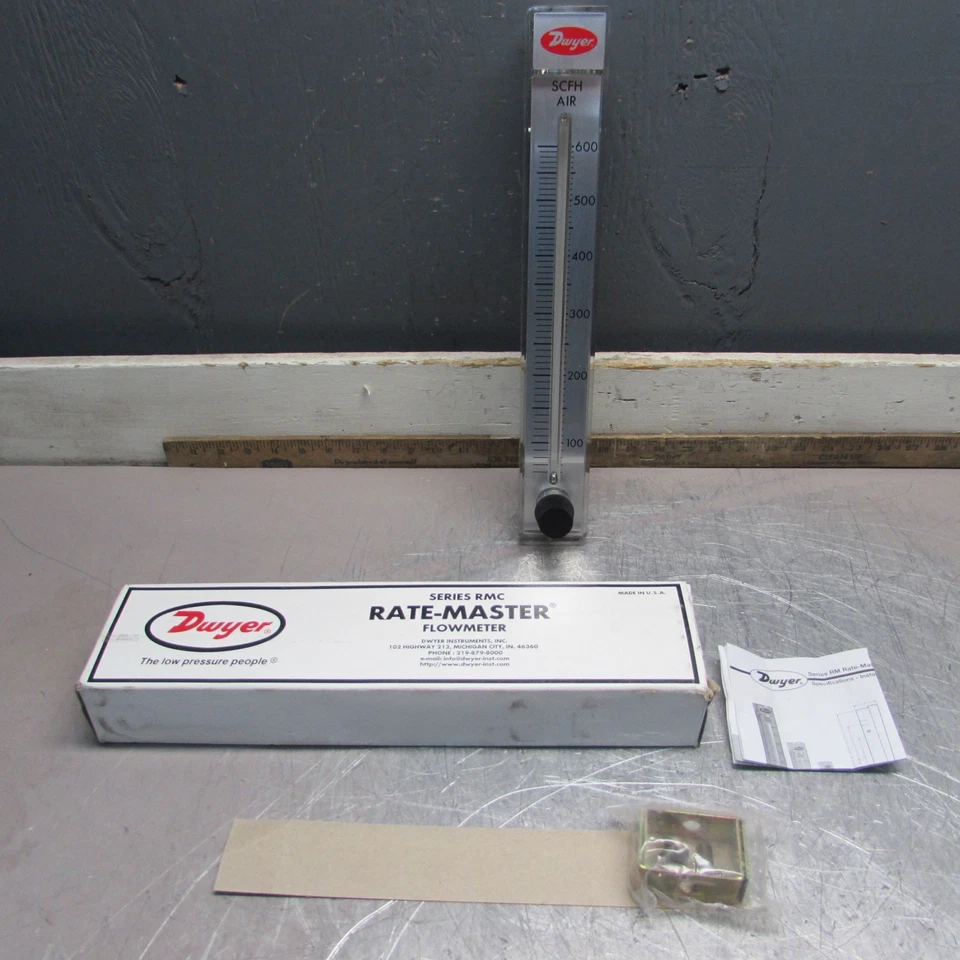 Dwyer Rmc-105-ssv Flow Meter 100-600 SCFH S0bb