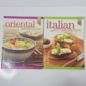 2x Cookbook Bundle Lot : Oriental & Italian Perfection : Paperback Cuisine 2007 - Picture 1 of 22