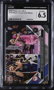 2024 Topps Now MLS Steph Curry/Lionel Messi #128 CGC 6.5 - Picture 1 of 2