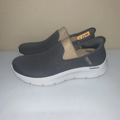 Skechers Slip-Ins Mujer Talla 10.5 Go Walk Flex Relish 124963 Carbón Foto 1 de 4