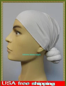 white man Cancer skull scull Cap Chemo Alopecia Turban Head Wrap warmer hat - Picture 1 of 1