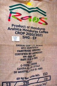 Honduran Hessian Coffee Sack 010 Previously Held Green Beans Many Uses 010 - Picture 1 of 4