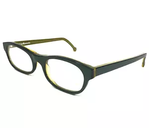Vintage la Eyeworks Eyeglasses Frames REVA 713 Green Yellow Cat Eye 47-22-140 - Picture 1 of 10