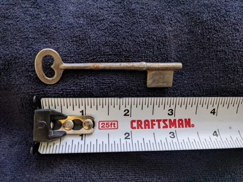 BLANK STEEL 3" BIT or SKELETON KEY for MORTISE LOCKS  (33158) Cover