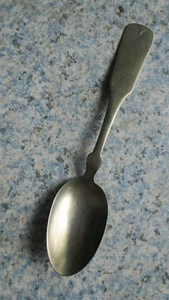 Coin Nickel Spoon 5 7/8" long 1870's ? Silver Nickel - Picture 1 of 10