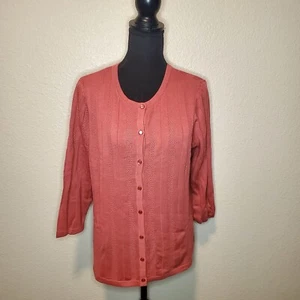 Christopher and Banks Womans Long Sleeve Button Down Shirt Size: Large - Picture 1 of 8
