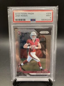 2018 Panini Prizm #206 Josh Rosen Rookie Card PSA 9 Mint Cardinals Browns - Picture 1 of 12
