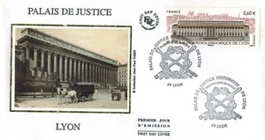 2012-Enveloppe soie Fdc 1°Jour**Lyon-Palais de justice-Historique-Stamp-Yt.4696 - Foto 1 di 1