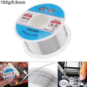 60/40 100g 0.8mm Tin Fine Wire Core 2% Flux Welding Solder Wire Rosin and Low - Picture 1 of 7