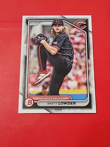 Base de papel de borrador Bowman 2024 BD-23 Rhett Lowder Cincinnati Reds - Imagen 1 de 2
