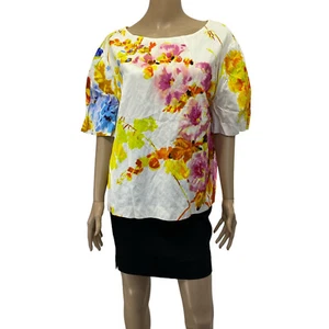 DRIES VAN NOTEN Multicolor Floral Garden Jacquard Top - Picture 1 of 10